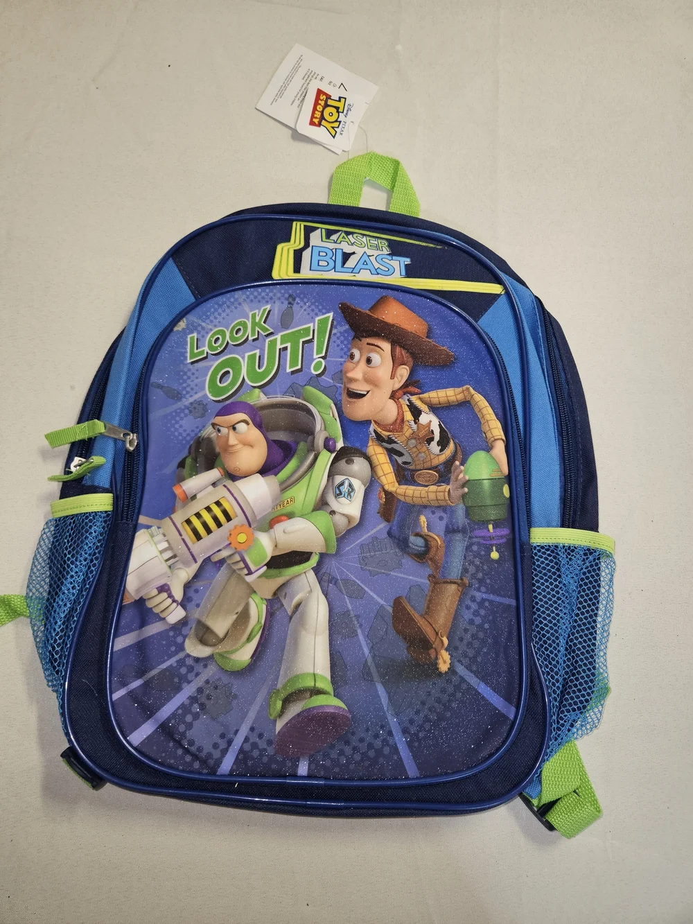 Disney Pixar Toy Story Laser Blast Backpack Kids Boys School Bag Buzz Woody